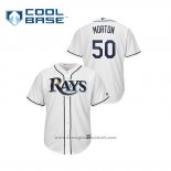 Maglia Baseball Uomo Tampa Bay Rays Charlie Morton Cool Base Bianco