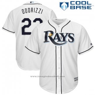 Maglia Baseball Uomo Tampa Bay Rays Jake Odorizzi Bianco Cool Base