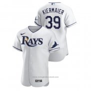 Maglia Baseball Uomo Tampa Bay Rays Kevin Kiermaier Authentic Bianco