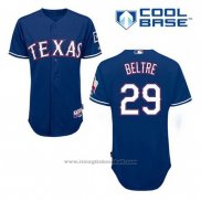 Maglia Baseball Uomo Texas Rangers Adrian Beltre 29 Blu Alternato Cool Base