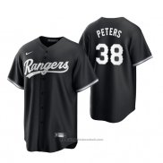 Maglia Baseball Uomo Texas Rangers Dj Peters Replica 2021 Nero