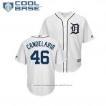 Maglia Baseball Uomo Tigers Jeimer Candelario Cool Base Home Bianco