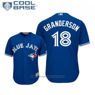 Maglia Baseball Uomo Toronto Blue Jays Curtis Granderson Cool Base Alternato Blu