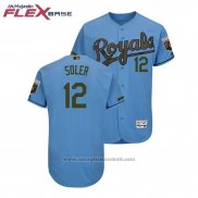 Maglia Baseball Uomo Toronto Blue Jays Jorge Soler 2018 Memorial Day Flex Base Blu