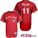 Maglia Baseball Uomo Toronto Blue Jays Kevin Pillar Rosso Flex Base