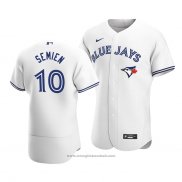 Maglia Baseball Uomo Toronto Blue Jays Marcus Semien Autentico Primera Bianco