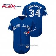 Maglia Baseball Uomo Toronto Blue Jays Matt Shoemaker 2019 Allenamento Primaverile Flex Base Blu