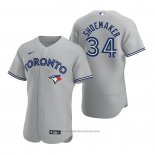 Maglia Baseball Uomo Toronto Blue Jays Matt Shoemaker Autentico 2020 Road Grigio