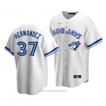 Maglia Baseball Uomo Toronto Blue Jays Teoscar Hernandez Cooperstown Collection Primera Bianco