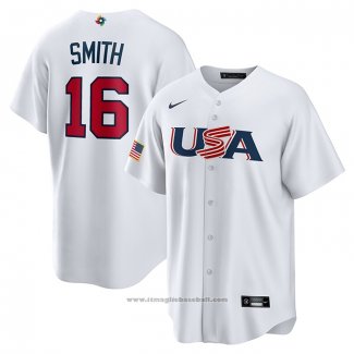 Maglia Baseball Uomo USA 2023 Will Smith Replica Bianco