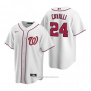 Maglia Baseball Uomo Washington Nationals Cade Cavalli Replica 2020 Bianco