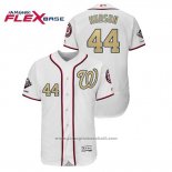 Maglia Baseball Uomo Washington Nationals Daniel Hudson 2019 Gold Program Flex Base Bianco