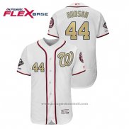 Maglia Baseball Uomo Washington Nationals Daniel Hudson 2019 Gold Program Flex Base Bianco
