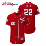 Maglia Baseball Uomo Washington Nationals Juan Soto Flex Base Allenamento Primaverile 2019 Rosso