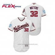 Maglia Baseball Uomo Washington Nationals Matt Wieters 2019 Allenamento Primaverile Flex Base Bianco