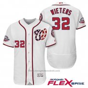 Maglia Baseball Uomo Washington Nationals Matt Wieters Bianco 2018 All Star Home Alternato Flex Base