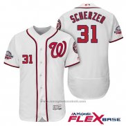 Maglia Baseball Uomo Washington Nationals Max Scherzer Bianco 2018 All Star Home Flex Base