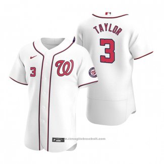 Maglia Baseball Uomo Washington Nationals Michael A. Taylor Autentico Primera 2020 Bianco