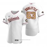 Maglia Baseball Uomo Washington Nationals Sean Doolittle Gold-Trimmed Championship Autentico Bianco