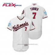 Maglia Baseball Uomo Washington Nationals Trea Turner Flex Base Allenamento Primaverile 2019 Bianco