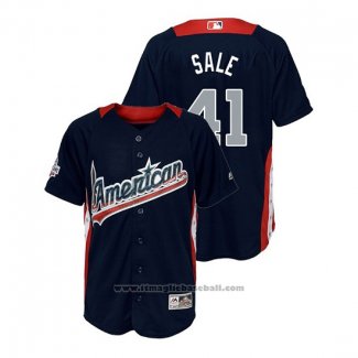 Maglia Baseball Bambino All Star Chris Sale 2018 Home Run Derby American League Blu