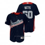 Maglia Baseball Bambino All Star Mookie Betts 2018 Home Run Derby American League Blu