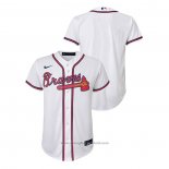 Maglia Baseball Bambino Atlanta Braves Replica Primera Bianco