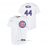 Maglia Baseball Bambino Chicago Cubs Anthony Rizzo Replica Primera Bianco