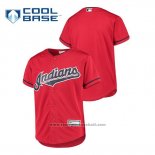 Maglia Baseball Bambino Cleveland Indians Cool Base Replica Rosso