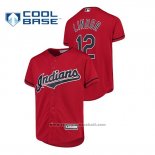 Maglia Baseball Bambino Cleveland Indians Francisco Lindor Cool Base Alternato Rosso