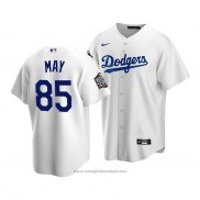 Maglia Baseball Bambino Los Angeles Dodgers Dustin May 2020 Primera Replica Bianco