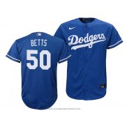 Maglia Baseball Bambino Los Angeles Dodgers Mookie Betts Replica Alternato 2020 Blu