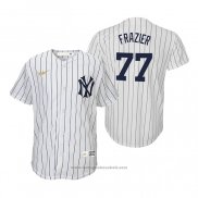 Maglia Baseball Bambino New York Yankees Clint Frazier Cooperstown Collection Primera Bianco
