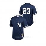 Maglia Baseball Bambino New York Yankees Don Mattingly Cooperstown Collection Mesh Batting Practice Blu