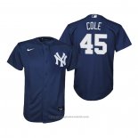 Maglia Baseball Bambino New York Yankees Gerrit Cole Replica Alternato Blu