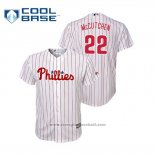 Maglia Baseball Bambino Philadelphia Phillies Andrew Mccutchen Cool Base Replica Home Bianco