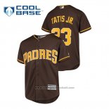 Maglia Baseball Bambino San Diego Padres Fernando Tatis Jr. Cool Base Alternato Marrone
