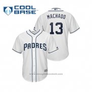 Maglia Baseball Bambino San Diego Padres Manny Machado Cool Base Home Bianco