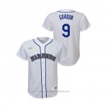 Maglia Baseball Bambino Seattle Mariners Dee Gordon Cooperstown Collection Home Bianco