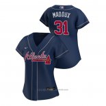 Maglia Baseball Donna Atlanta Braves Greg Maddux Replica 2020 Alternato Blu