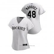 Maglia Baseball Donna Colorado Rockies German Marquez 2020 Replica Home Bianco