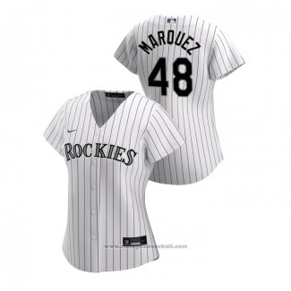 Maglia Baseball Donna Colorado Rockies German Marquez 2020 Replica Home Bianco