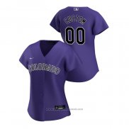 Maglia Baseball Donna Colorado Rockies Personalizzate 2020 Replica Alternato Viola