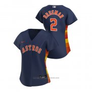 Maglia Baseball Donna Houston Astros Alex Bregman 2020 Replica Alternato Blu