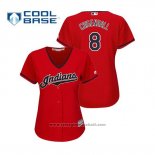 Maglia Baseball Donna Indians Lonnie Chisenhall Cool Base Alternato 2019 Rosso