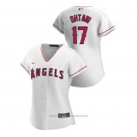 Maglia Baseball Donna Los Angeles Angels Shohei Ohtani 2020 Replica Home Bianco