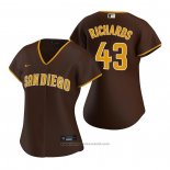 Maglia Baseball Donna San Diego Padres Garrett Richards Replica 2020 Road Marrone