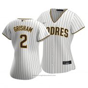 Maglia Baseball Donna San Diego Padres Trent Grigioham Replica Home Bianco