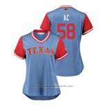 Maglia Baseball Donna Texas Rangers Alex Claudio 2018 LLWS Players Weekend Ac Blu