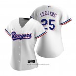 Maglia Baseball Donna Texas Rangers Jose Leclerc Replica Primera Bianco